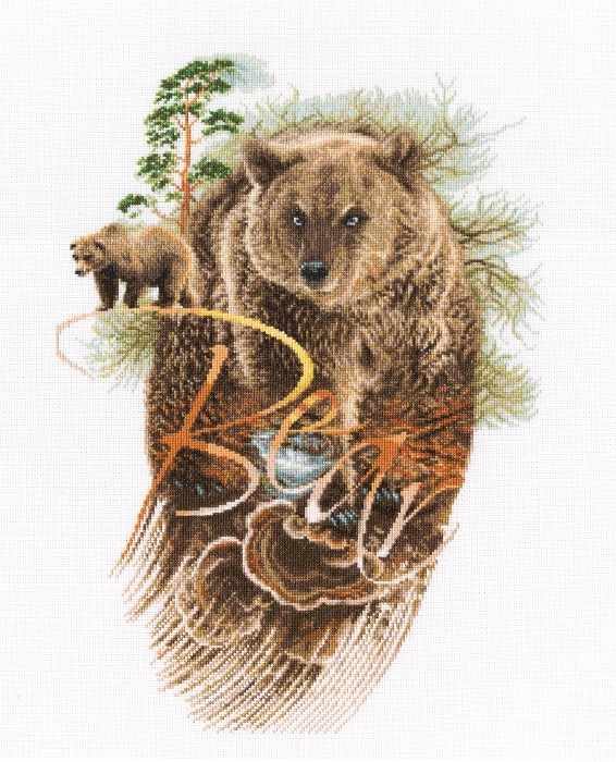 Bear Counted Cross Stitch Kit